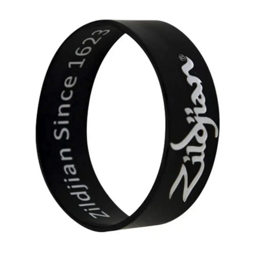 Zildjian Black Silicone Drum Wristband Bracelet For Drummers And Musicians NEW